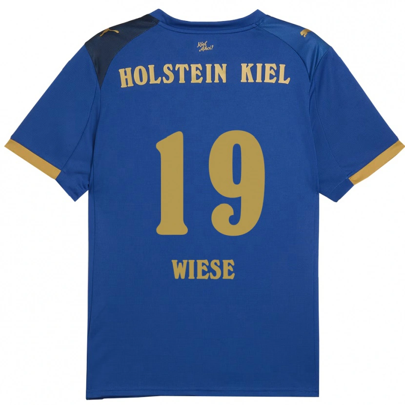 Danxen Heren Till Wiese #19 Blauw Goud Thuisshirt Thuistenue 2025/26 T-Shirt België