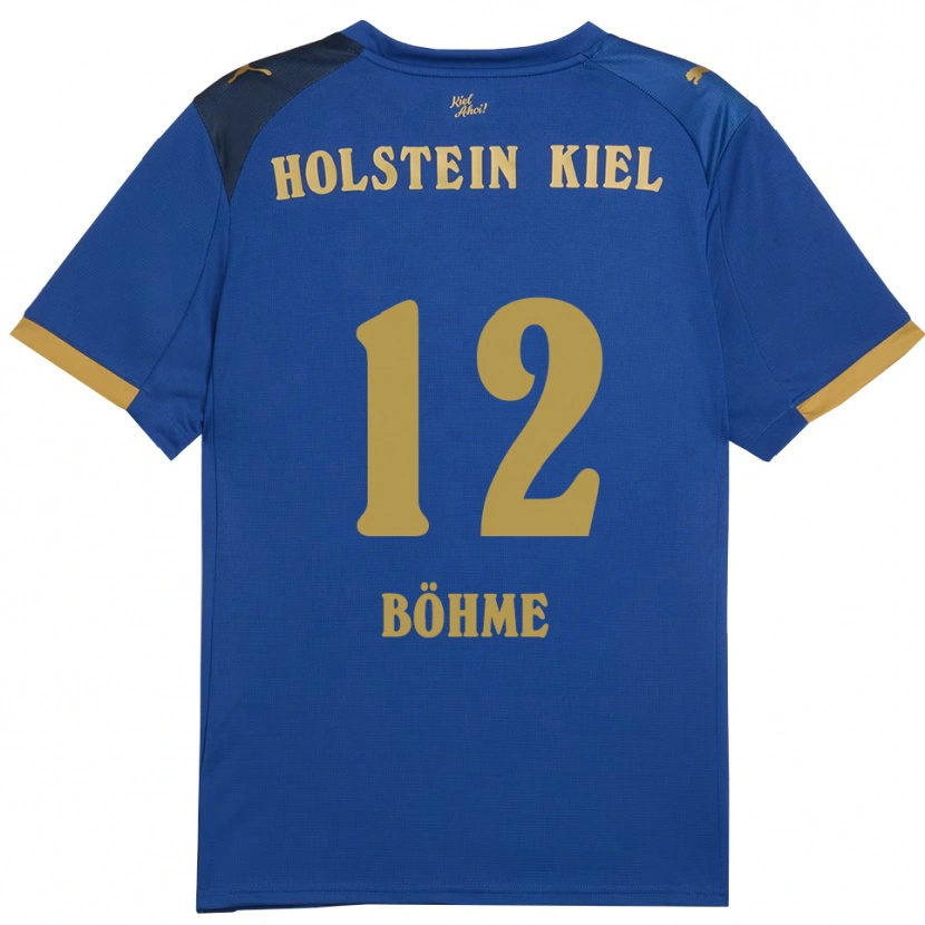 Danxen Heren Greta Böhme #12 Blauw Goud Thuisshirt Thuistenue 2025/26 T-Shirt België