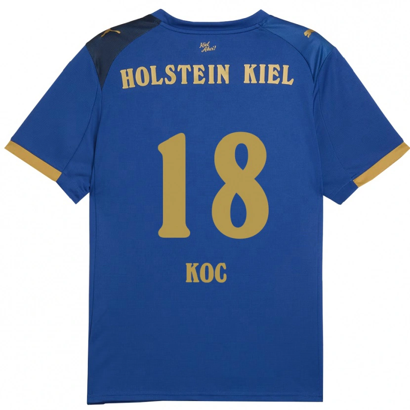 Danxen Heren Cengizhan Koc #18 Blauw Goud Thuisshirt Thuistenue 2025/26 T-Shirt België