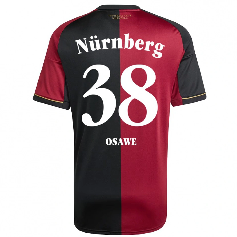 Danxen Heren Winners Osawe #38 Bordeauxzwart Thuisshirt Thuistenue 2025/26 T-Shirt België