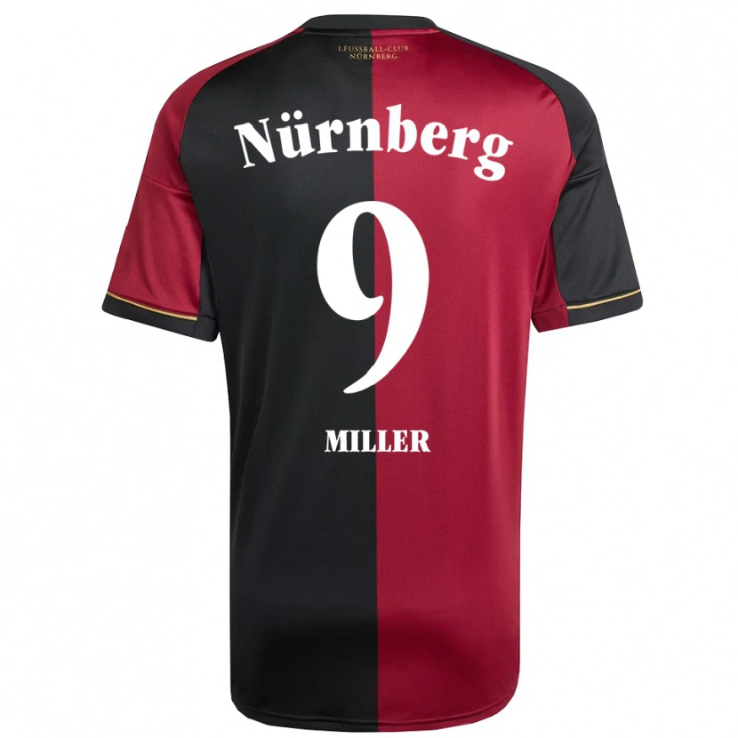 Danxen Heren Laura Miller #9 Bordeauxzwart Thuisshirt Thuistenue 2025/26 T-Shirt België