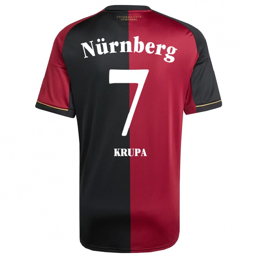 Danxen Heren Jeroen Krupa #7 Bordeauxzwart Thuisshirt Thuistenue 2025/26 T-Shirt België
