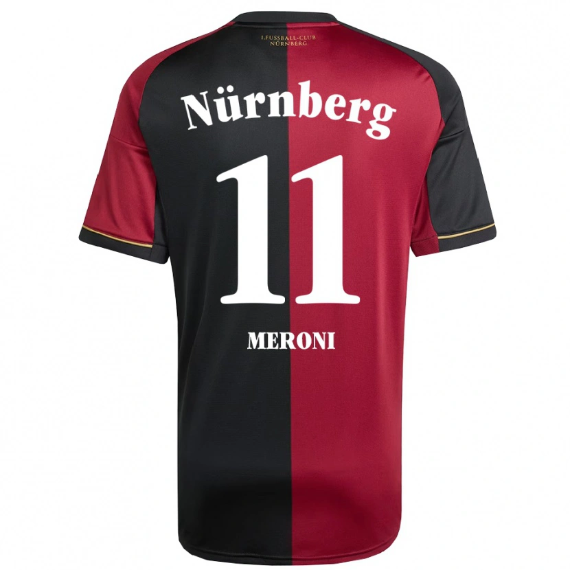 Danxen Heren Lara Meroni #11 Bordeauxzwart Thuisshirt Thuistenue 2025/26 T-Shirt België