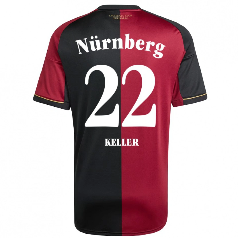 Danxen Heren Noah Keller #22 Bordeauxzwart Thuisshirt Thuistenue 2025/26 T-Shirt België