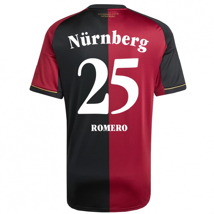 Danxen Heren Lourdes Romero #25 Bordeauxzwart Thuisshirt Thuistenue 2025/26 T-Shirt België