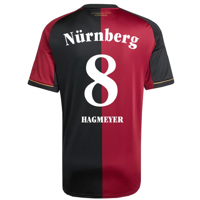Danxen Heren Ben Hagmeyer #8 Bordeauxzwart Thuisshirt Thuistenue 2025/26 T-Shirt België