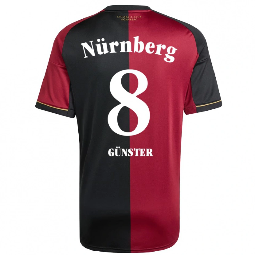 Danxen Heren Meret Günster #8 Bordeauxzwart Thuisshirt Thuistenue 2025/26 T-Shirt België
