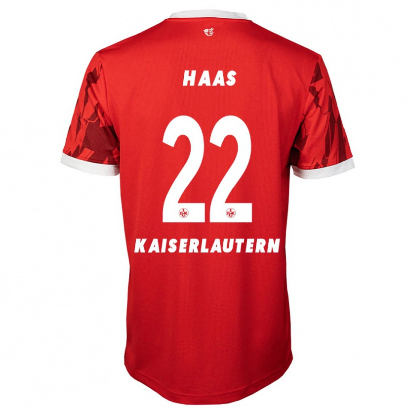 Danxen Heren Mika Haas #22 Rood Wit Thuisshirt Thuistenue 2025/26 T-Shirt België