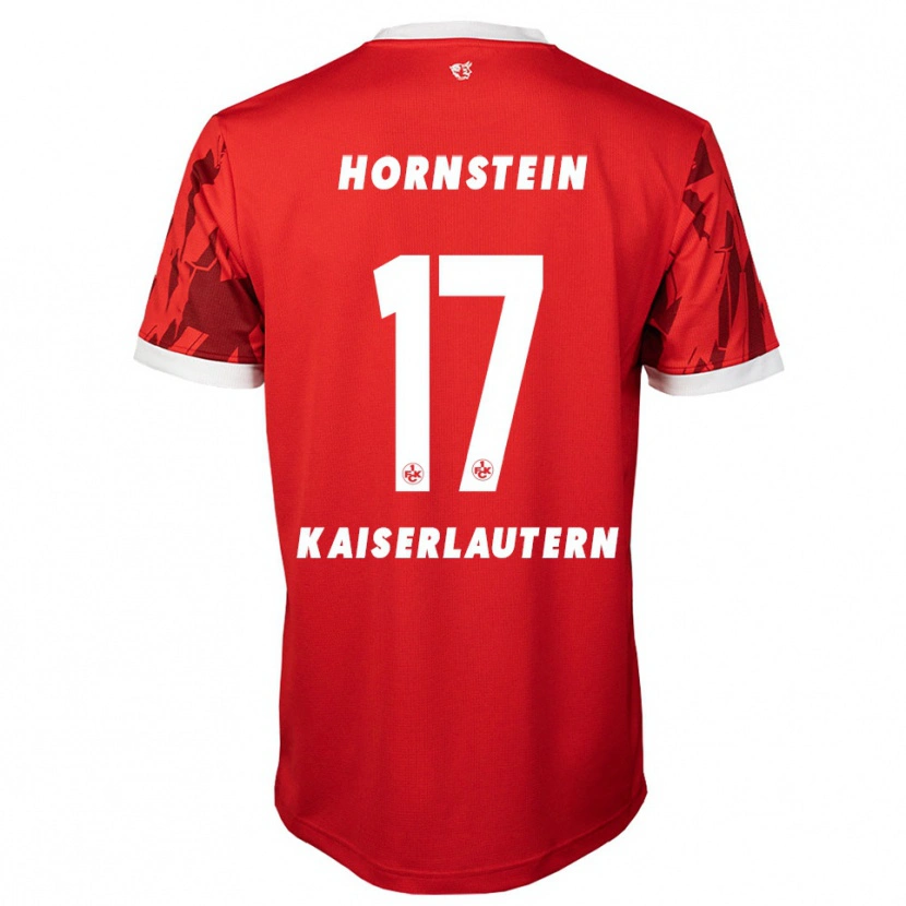 Danxen Heren Joel Hornstein #17 Rood Wit Thuisshirt Thuistenue 2025/26 T-Shirt België