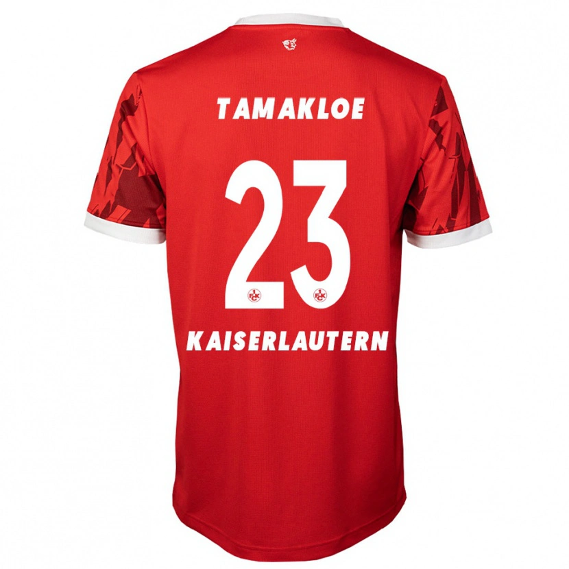 Danxen Heren Newton Tamakloe #23 Rood Wit Thuisshirt Thuistenue 2025/26 T-Shirt België