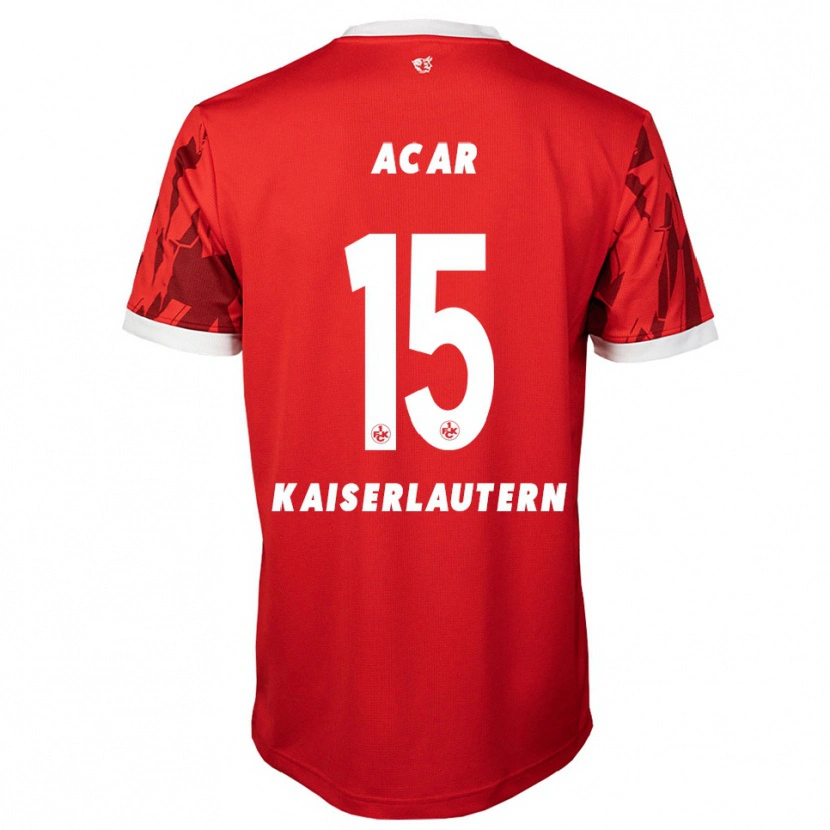 Danxen Heren Samet Acar #15 Rood Wit Thuisshirt Thuistenue 2025/26 T-Shirt België