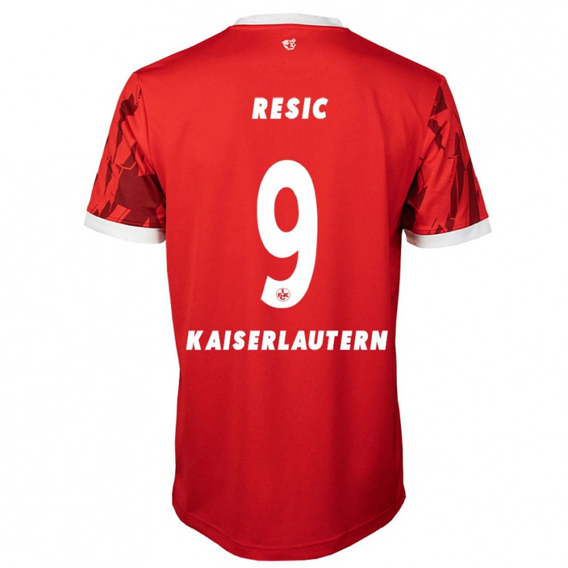 Danxen Heren Dzenan Resic #9 Rood Wit Thuisshirt Thuistenue 2025/26 T-Shirt België