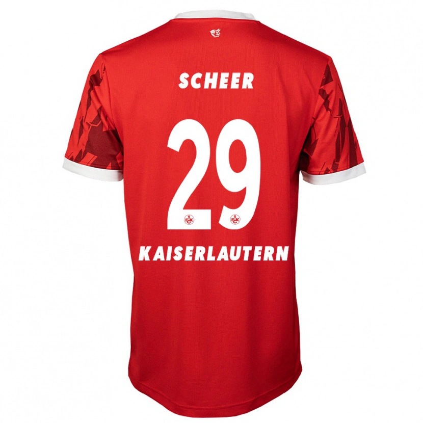 Danxen Heren Kian Scheer #29 Rood Wit Thuisshirt Thuistenue 2025/26 T-Shirt België