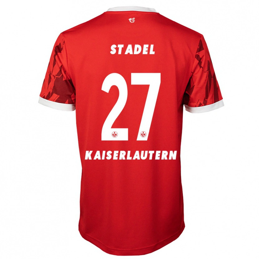 Danxen Heren Maddox Stadel #27 Rood Wit Thuisshirt Thuistenue 2025/26 T-Shirt België