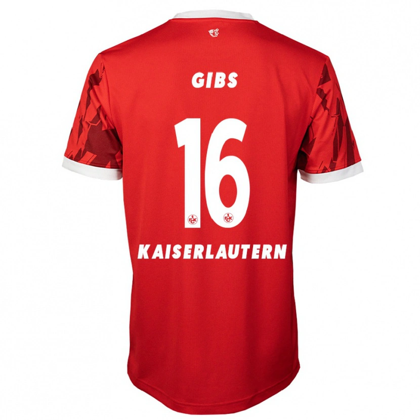 Danxen Heren Owen Gibs #16 Rood Wit Thuisshirt Thuistenue 2025/26 T-Shirt België