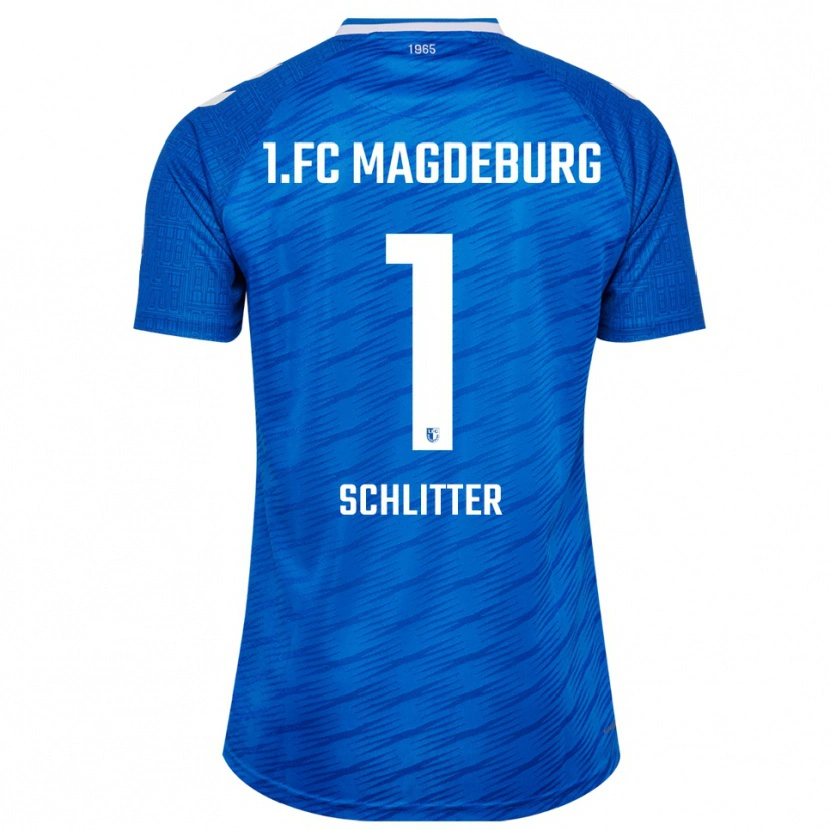 Danxen Heren Tom Schlitter #1 Blauw Wit Thuisshirt Thuistenue 2025/26 T-Shirt België