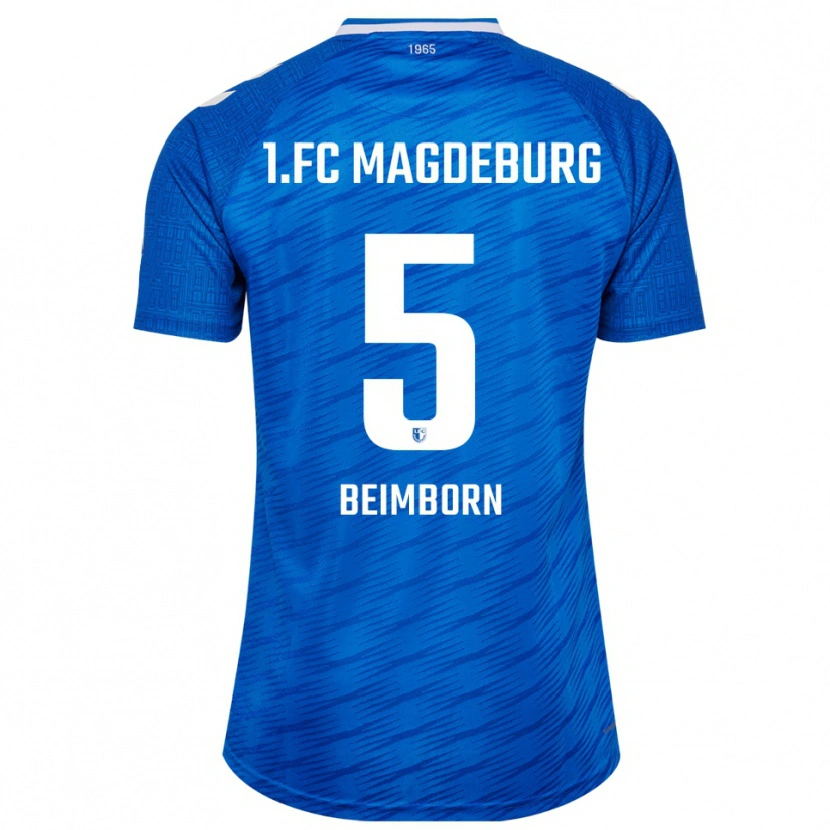 Danxen Heren Leander Beimborn #5 Blauw Wit Thuisshirt Thuistenue 2025/26 T-Shirt België