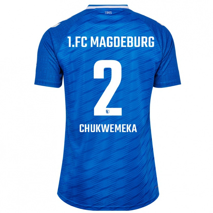Danxen Heren Stancy Chukwemeka #2 Blauw Wit Thuisshirt Thuistenue 2025/26 T-Shirt België