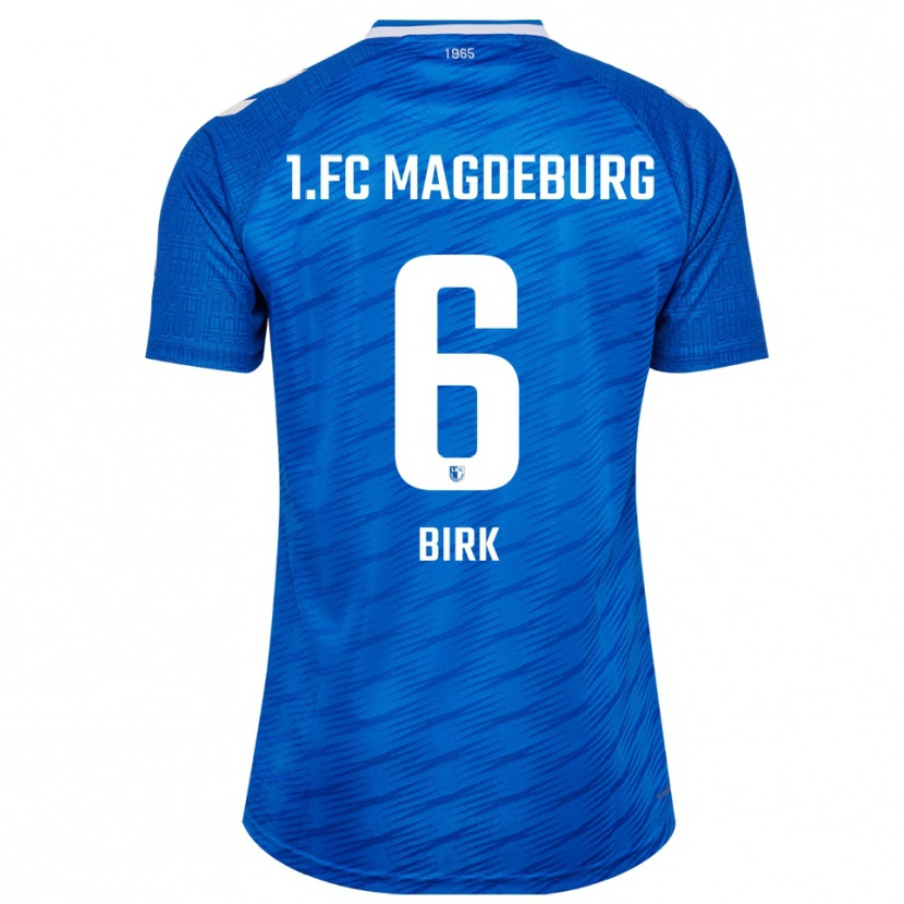 Danxen Heren Timo Birk #6 Blauw Wit Thuisshirt Thuistenue 2025/26 T-Shirt België