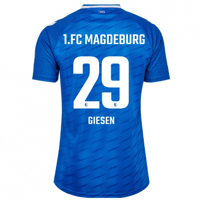 Danxen Heren Tim Giesen #29 Blauw Wit Thuisshirt Thuistenue 2025/26 T-Shirt België