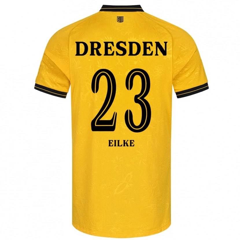 Danxen Heren Lennox Eilke #23 Geel Zwart Thuisshirt Thuistenue 2025/26 T-Shirt België