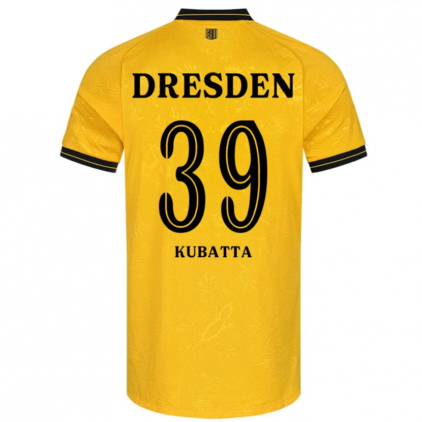 Danxen Heren David Kubatta #39 Geel Zwart Thuisshirt Thuistenue 2025/26 T-Shirt België
