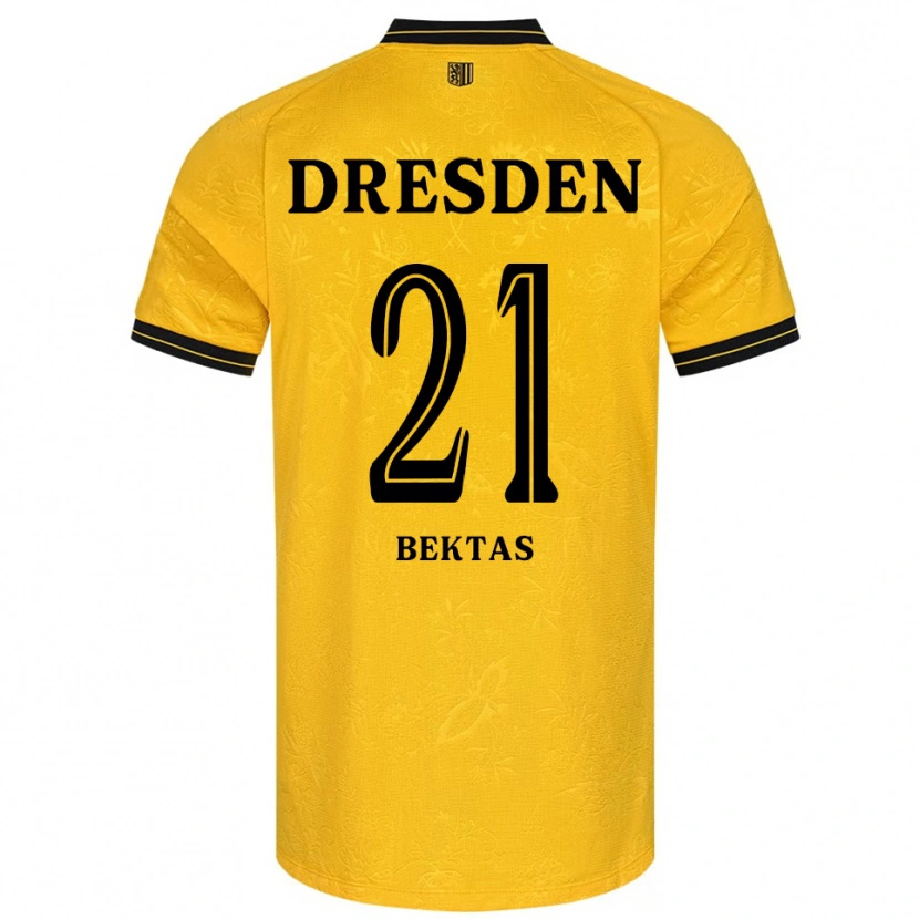 Danxen Heren Tünay Bektas #21 Geel Zwart Thuisshirt Thuistenue 2025/26 T-Shirt België