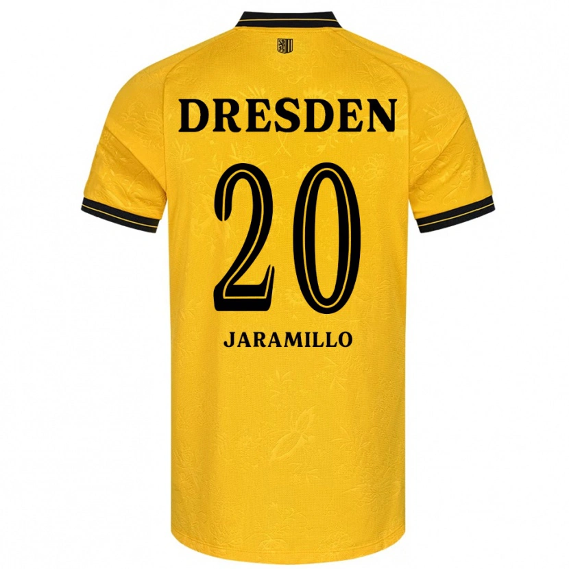 Danxen Heren Santiago Abou Said Jaramillo #20 Geel Zwart Thuisshirt Thuistenue 2025/26 T-Shirt België