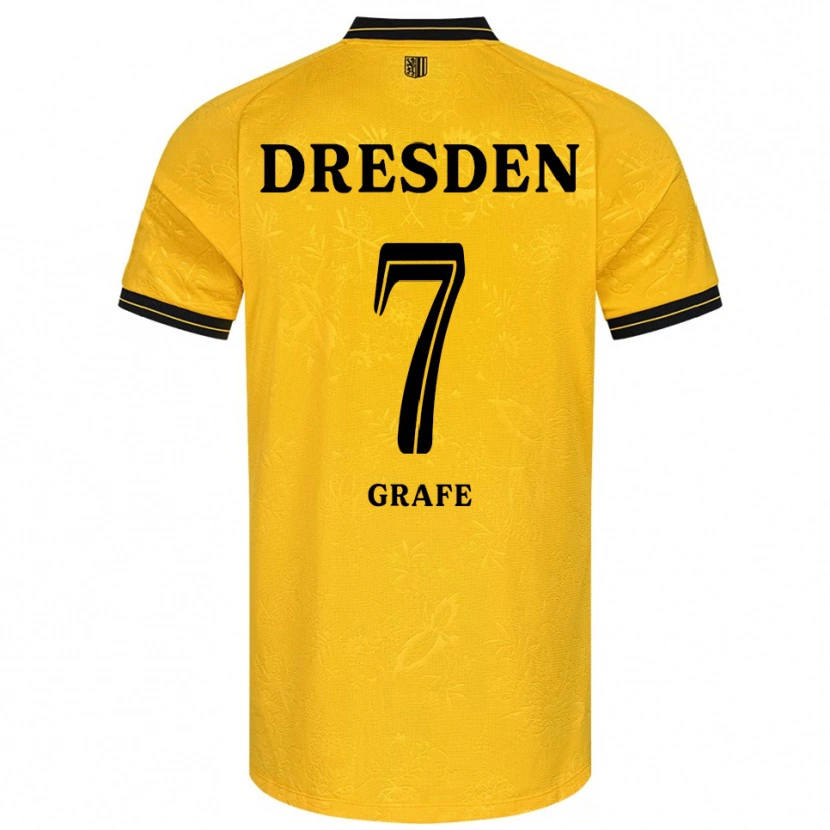 Danxen Heren Quentin Grafe #7 Geel Zwart Thuisshirt Thuistenue 2025/26 T-Shirt België