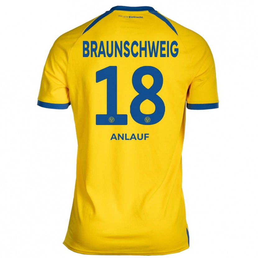 Danxen Heren Lennox Anlauf #18 Geel Blauw Thuisshirt Thuistenue 2025/26 T-Shirt België