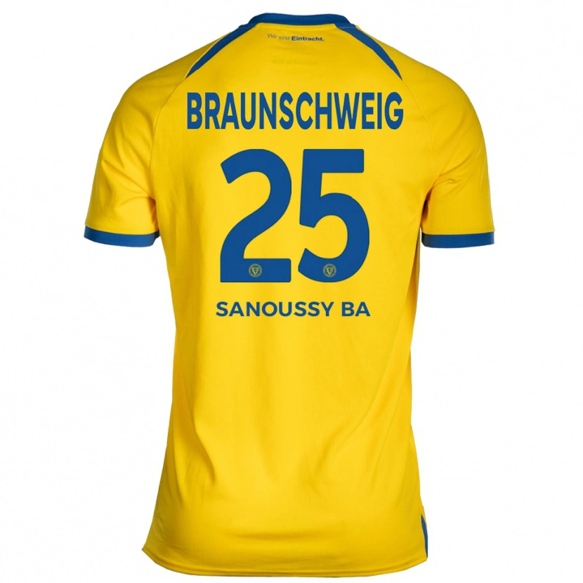 Danxen Heren Sanoussy Ba #25 Geel Blauw Thuisshirt Thuistenue 2025/26 T-Shirt België