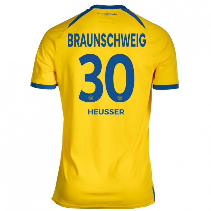 Danxen Heren Robin Heußer #30 Geel Blauw Thuisshirt Thuistenue 2025/26 T-Shirt België