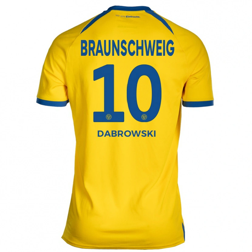 Danxen Heren Sebastian Dabrowski #10 Geel Blauw Thuisshirt Thuistenue 2025/26 T-Shirt België