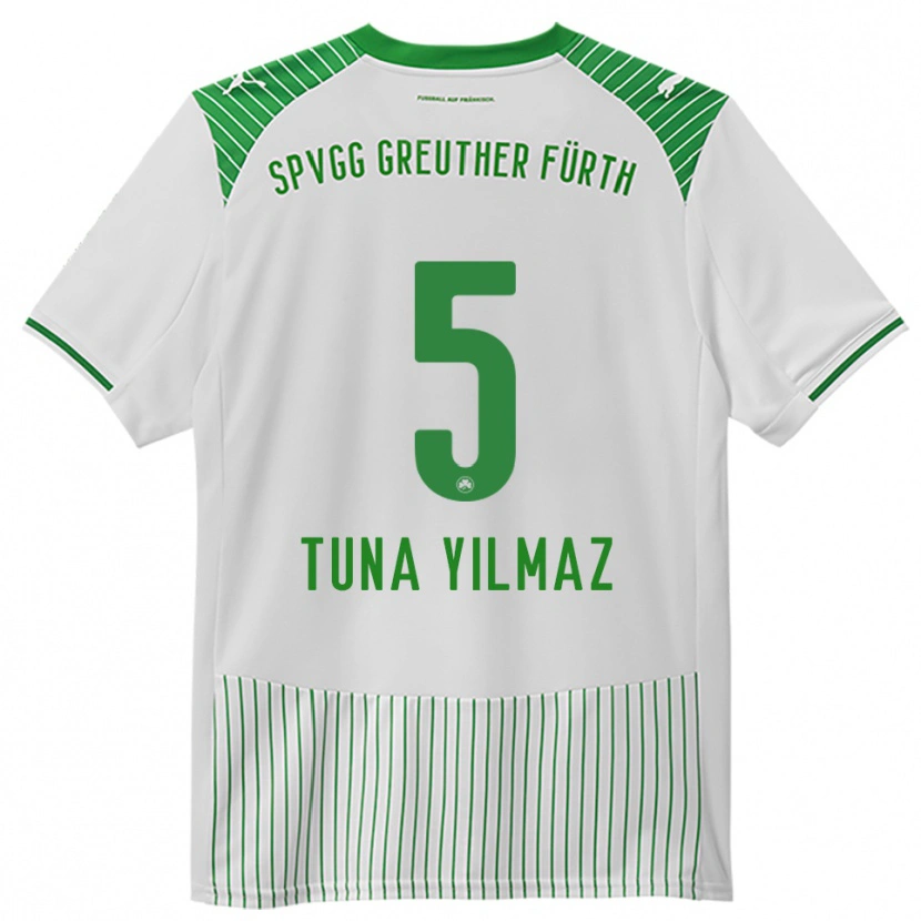 Danxen Heren Tuna Yilmaz #5 Wit Groen Thuisshirt Thuistenue 2025/26 T-Shirt België
