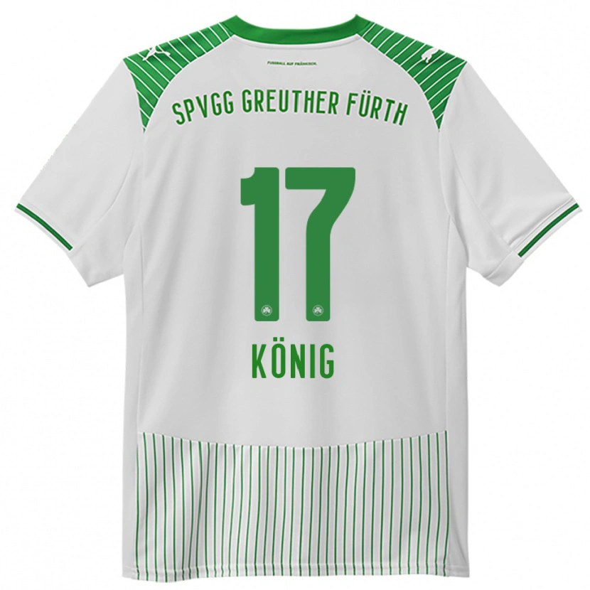 Danxen Heren Noah König #17 Wit Groen Thuisshirt Thuistenue 2025/26 T-Shirt België