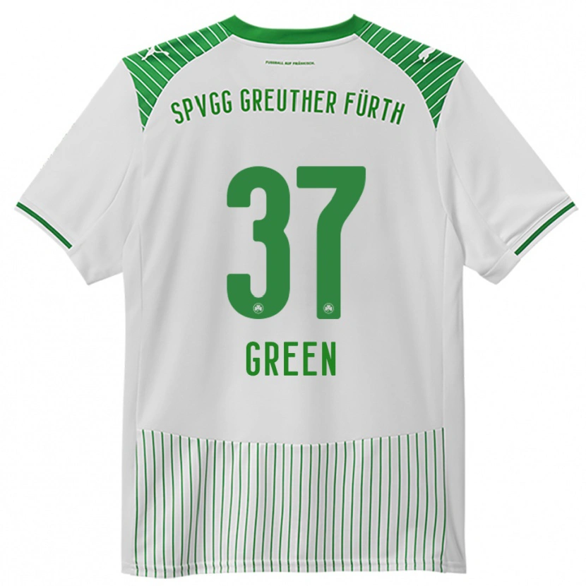 Danxen Heren Julian Green #37 Wit Groen Thuisshirt Thuistenue 2025/26 T-Shirt België