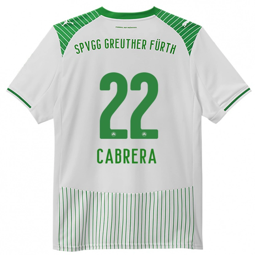 Danxen Heren Juan Cabrera #22 Wit Groen Thuisshirt Thuistenue 2025/26 T-Shirt België