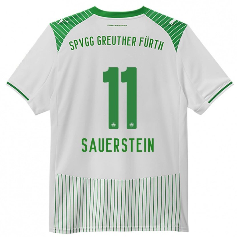 Danxen Heren Toni Sauerstein #11 Wit Groen Thuisshirt Thuistenue 2025/26 T-Shirt België