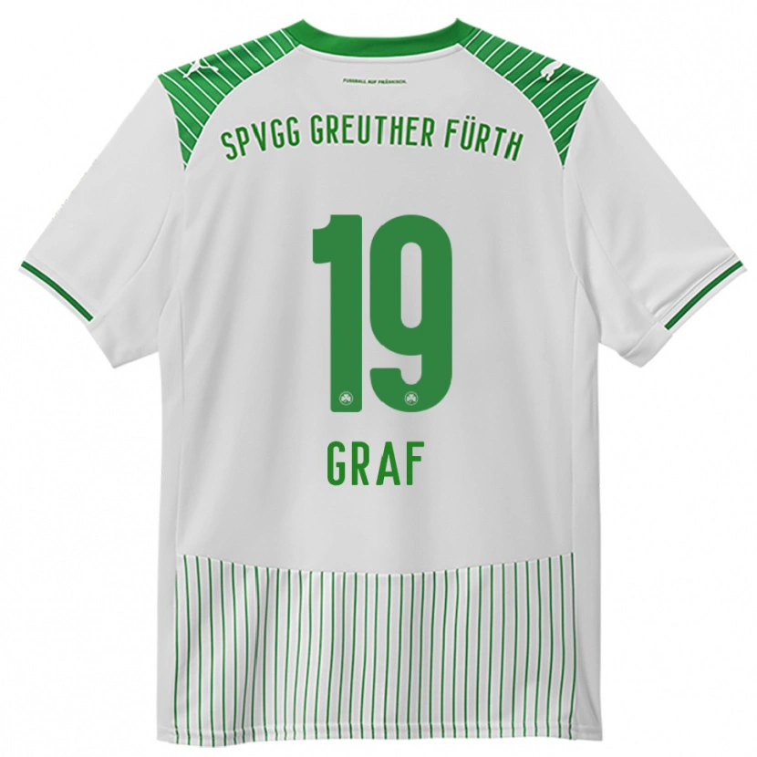 Danxen Heren Fabian Graf #19 Wit Groen Thuisshirt Thuistenue 2025/26 T-Shirt België