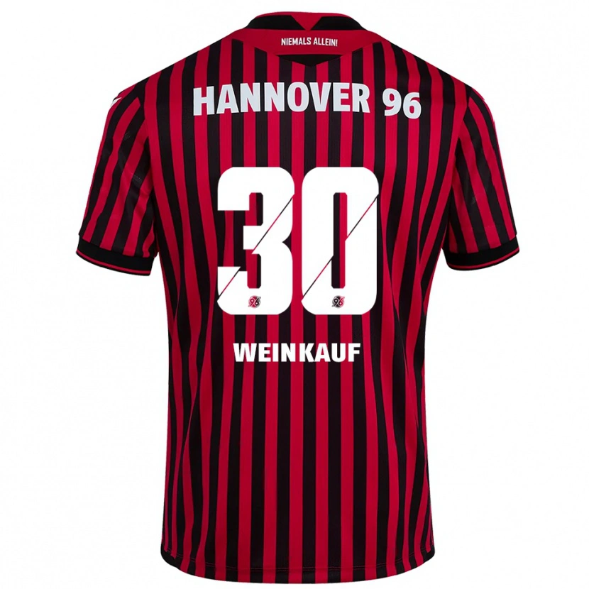 Danxen Heren Leo Weinkauf #30 Rood Zwart Thuisshirt Thuistenue 2025/26 T-Shirt België