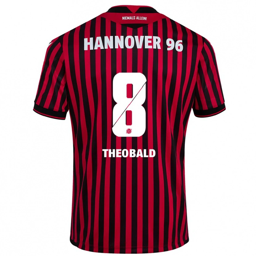 Danxen Heren Lara Theobald #8 Rood Zwart Thuisshirt Thuistenue 2025/26 T-Shirt België