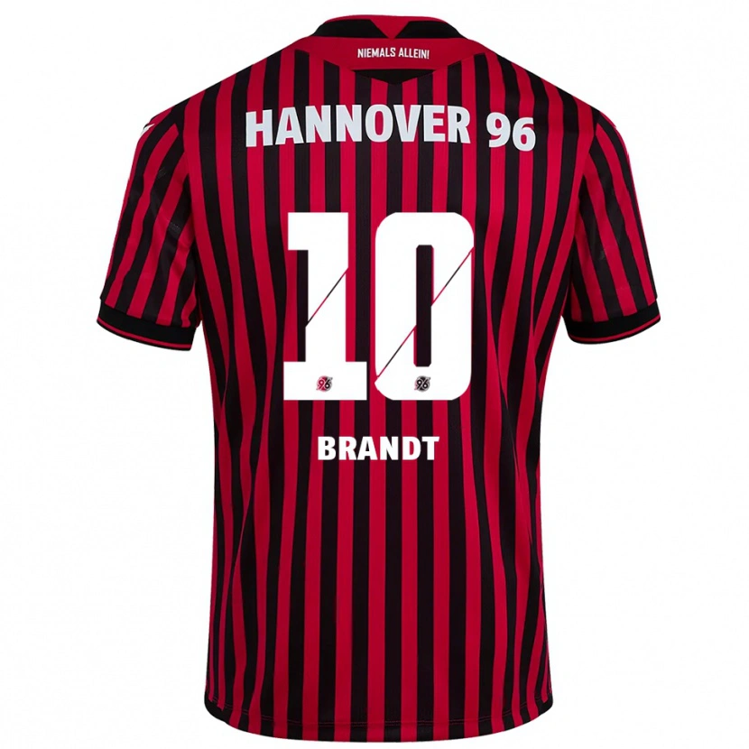 Danxen Heren Keanu Brandt #10 Rood Zwart Thuisshirt Thuistenue 2025/26 T-Shirt België