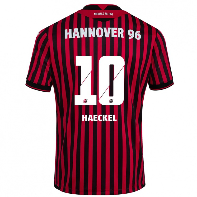 Danxen Heren Franziska Haeckel #10 Rood Zwart Thuisshirt Thuistenue 2025/26 T-Shirt België