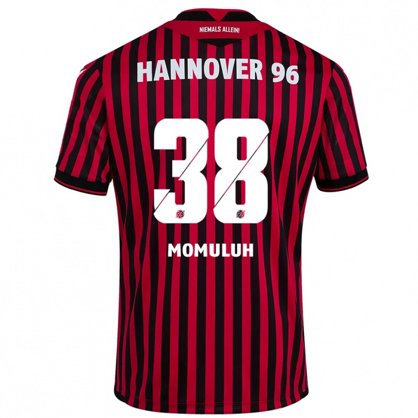 Danxen Heren Monju Momuluh #38 Rood Zwart Thuisshirt Thuistenue 2025/26 T-Shirt België