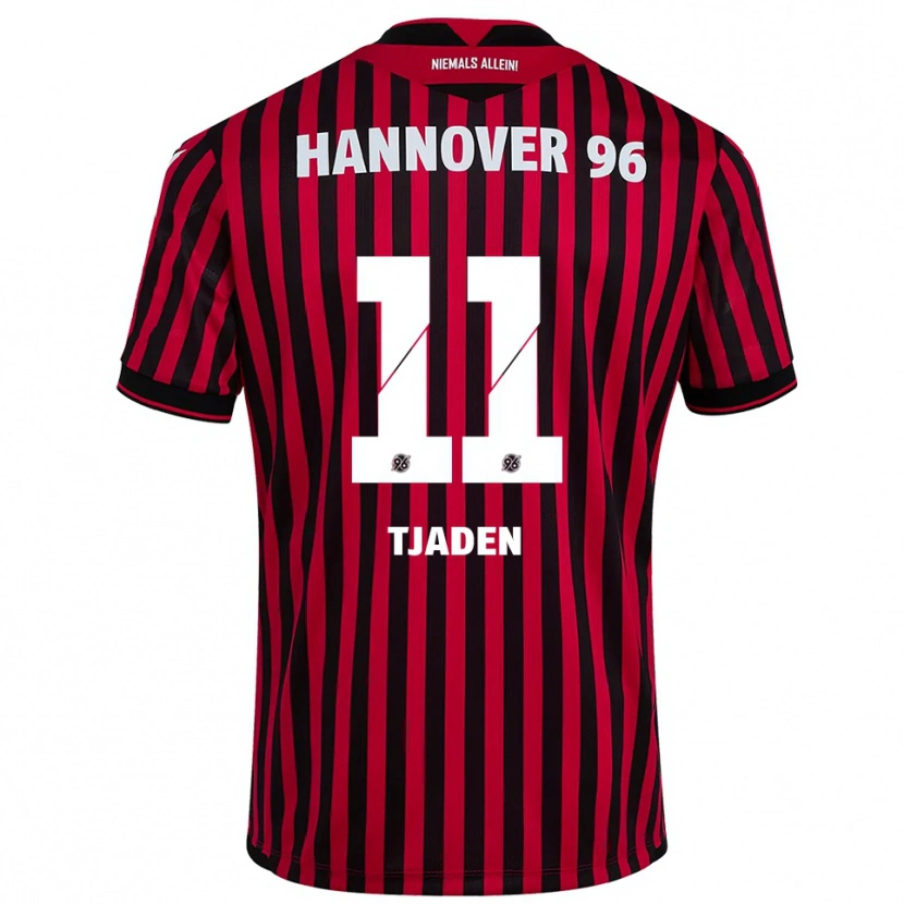 Danxen Heren Matti Tjaden #11 Rood Zwart Thuisshirt Thuistenue 2025/26 T-Shirt België