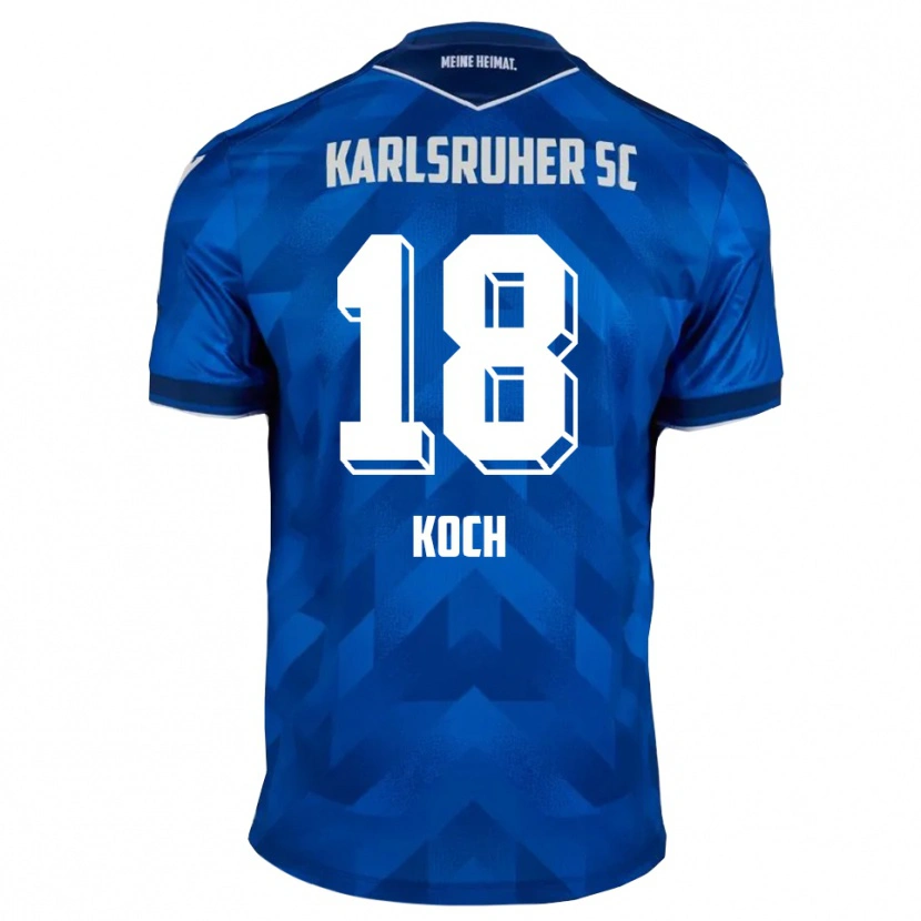 Danxen Heren Aki Koch #18 Blauw Wit Thuisshirt Thuistenue 2025/26 T-Shirt België