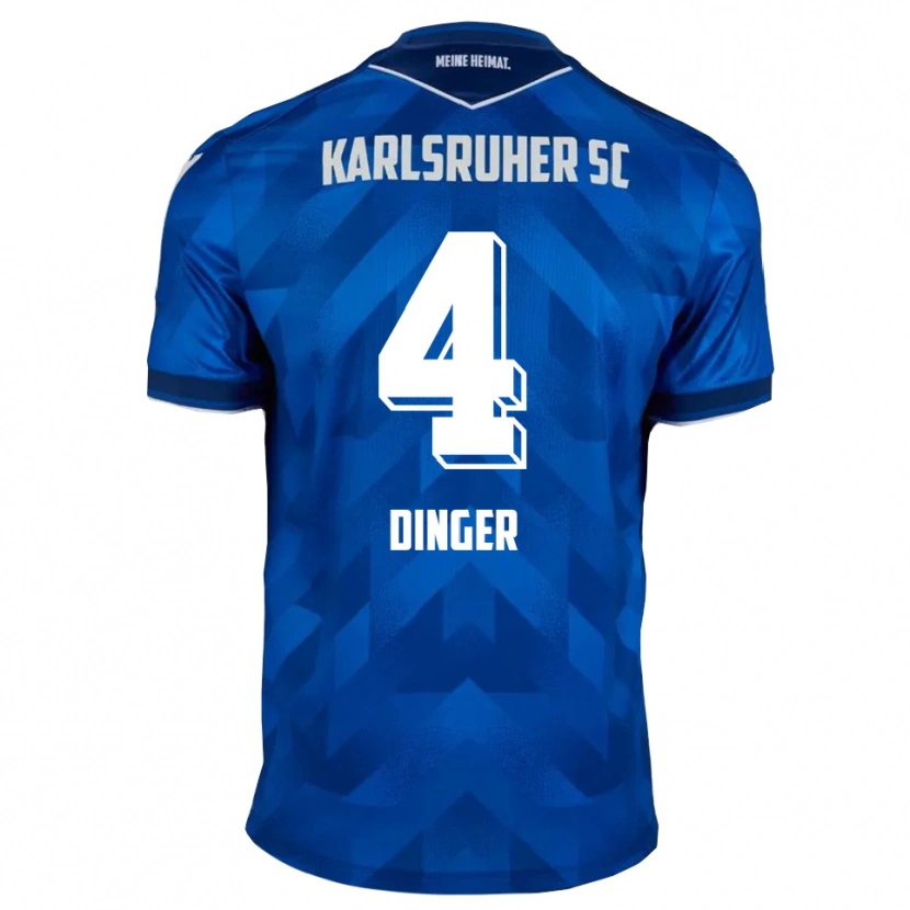 Danxen Heren Marlon Dinger #4 Blauw Wit Thuisshirt Thuistenue 2025/26 T-Shirt België