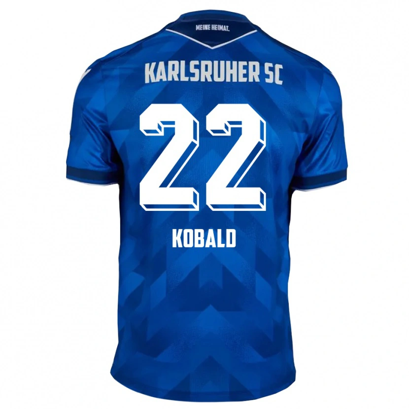 Danxen Heren Christoph Kobald #22 Blauw Wit Thuisshirt Thuistenue 2025/26 T-Shirt België