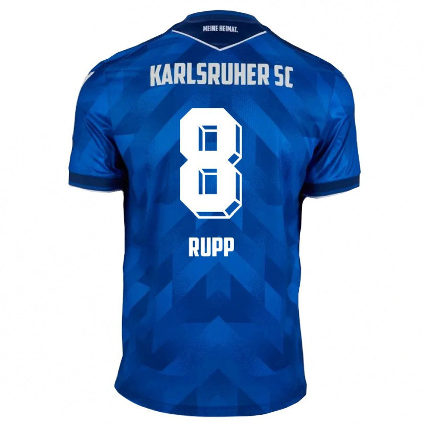 Danxen Heren Noah Rupp #8 Blauw Wit Thuisshirt Thuistenue 2025/26 T-Shirt België