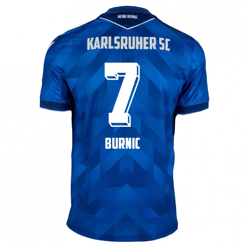 Danxen Heren Dzenis Burnic #7 Blauw Wit Thuisshirt Thuistenue 2025/26 T-Shirt België